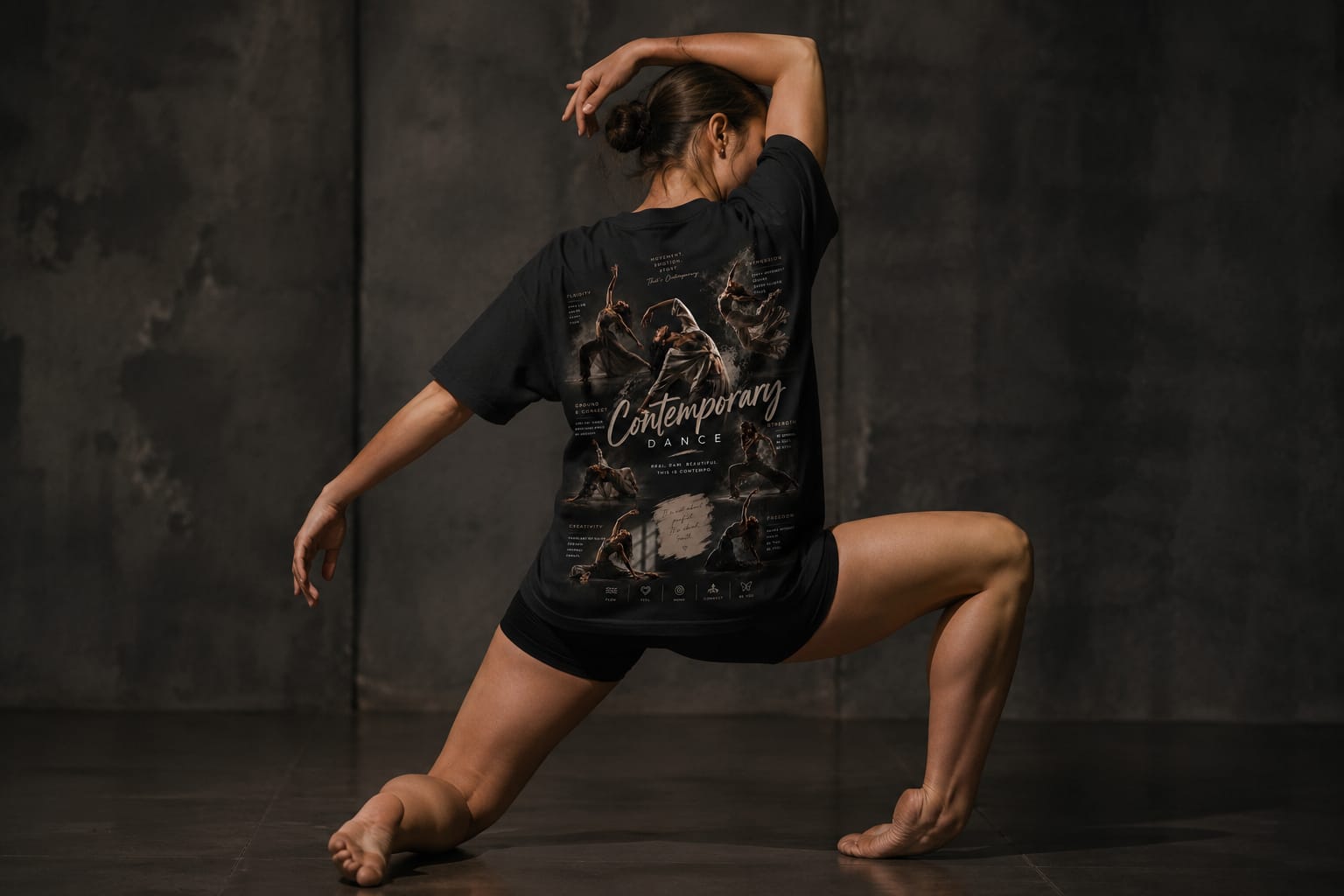 VDM Contemporary Dance Tee in Black — photo 2