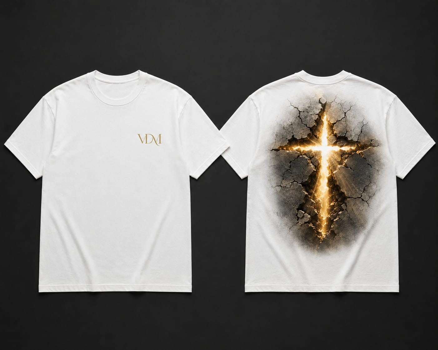 VDM Cross of Light Tee in White