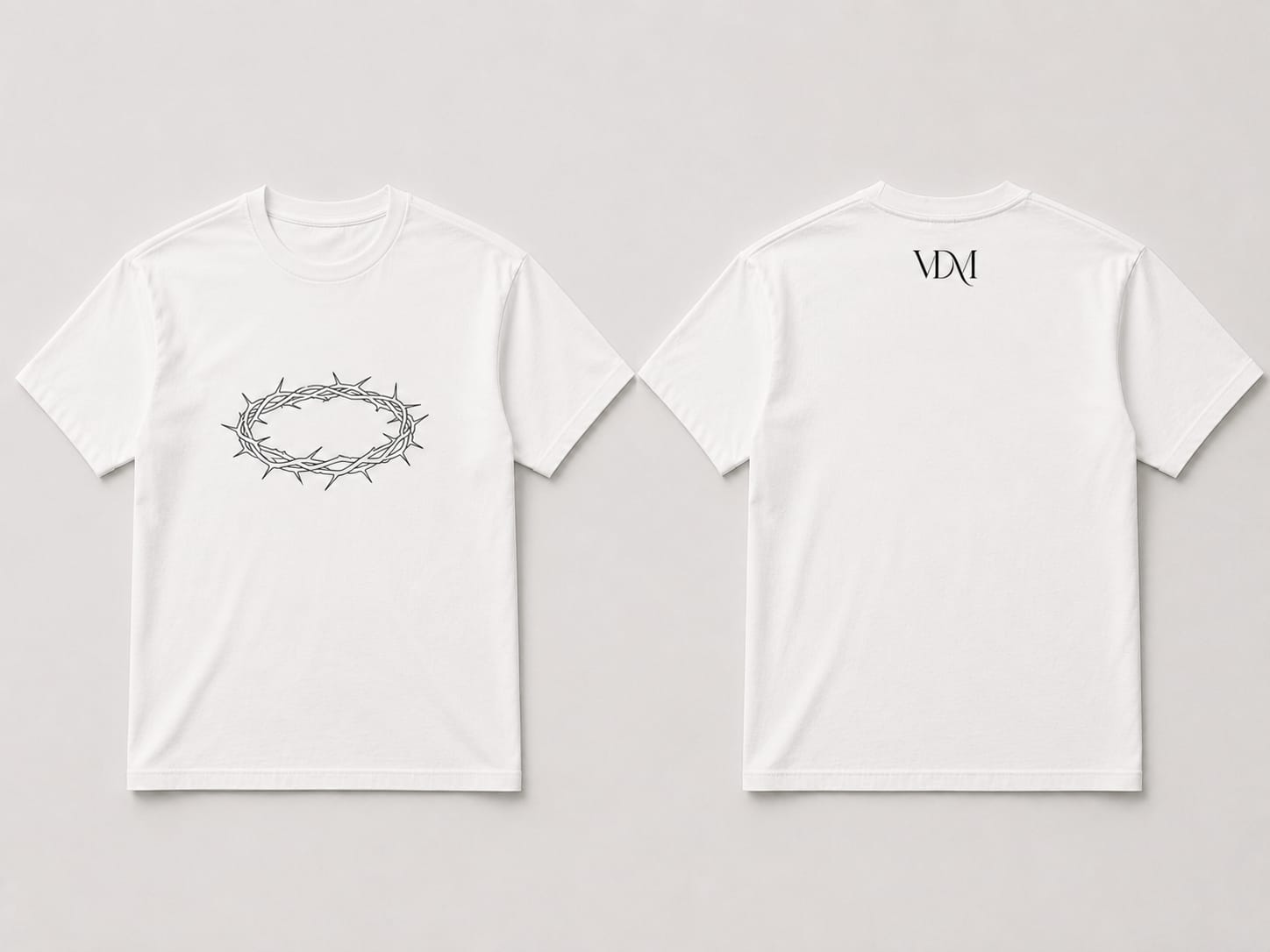 VDM Crown of Thorns Tee in White